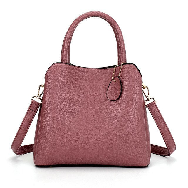 Large Capacity Luxury Designer Vintage Casual Leather Tote Bag