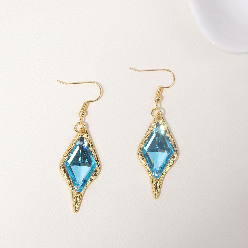 Anime Genshin Impact Earrings - Barbatos Venti Tartaglia Kaeya Alberch Qiqi Cosplay Accessories