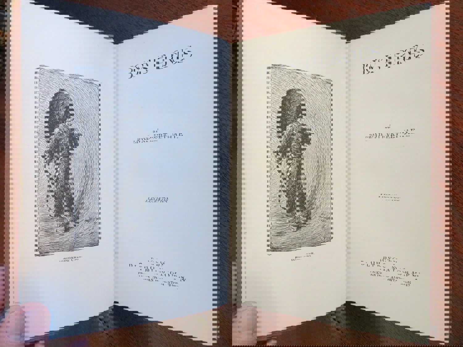 Boys Heroes: Alexander the Great, Napoleon, King Arthur - 1886 Signed Book by Edward Everett Hale