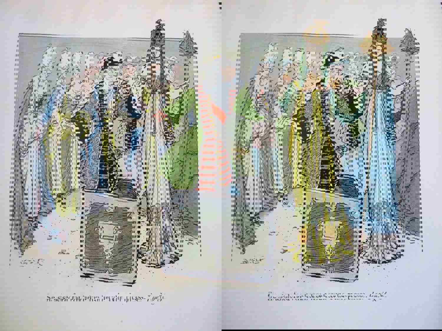 Golden Goblin Fantasy 1906 Dunham George Kerr Art Nouveau Illustrations Book