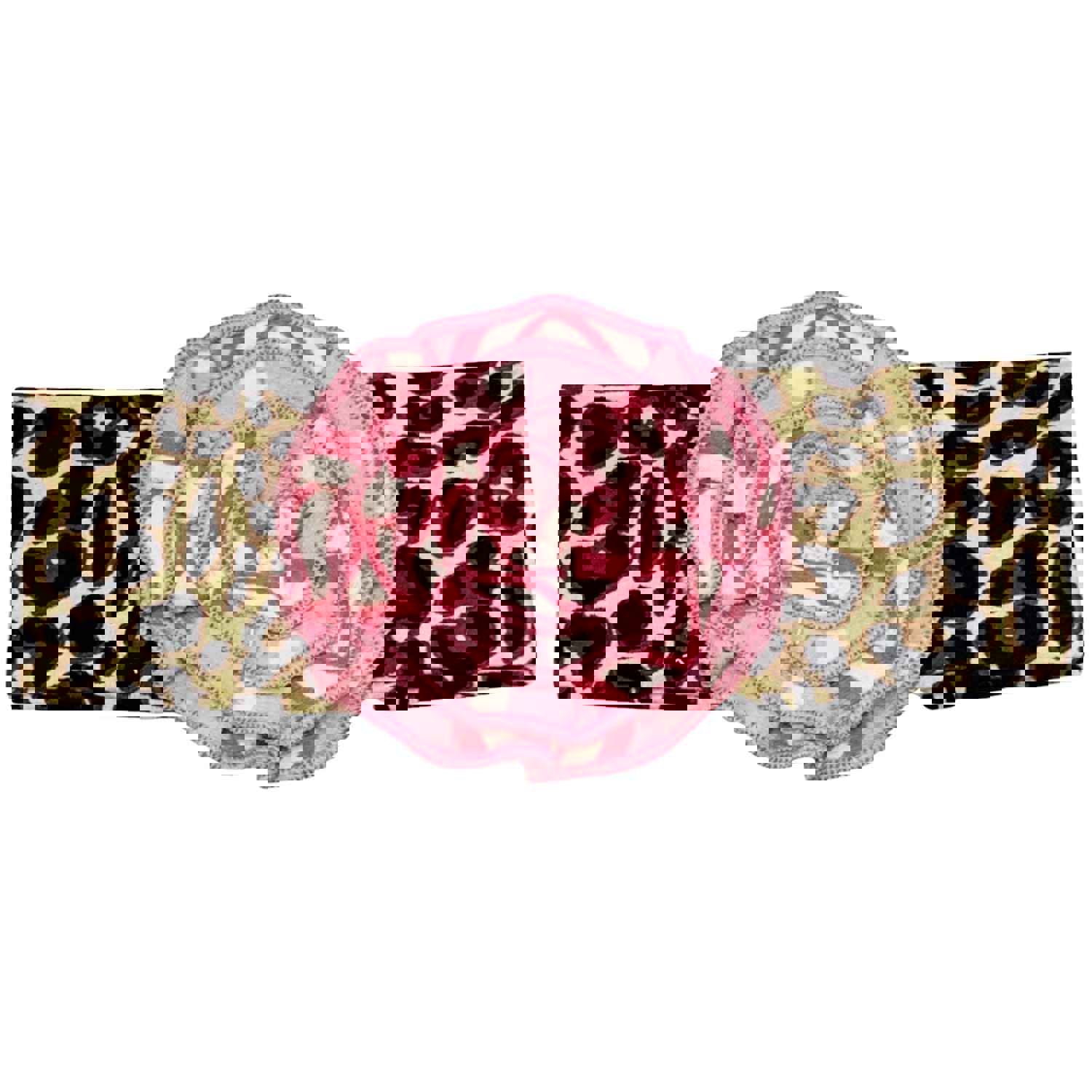 AnnLoren Baby Girls Layette Pink Leopard Onesie Pants Headband 3pc Gift Set