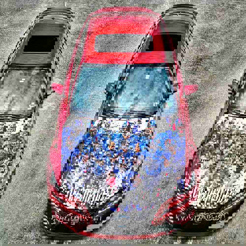 New York Giants Itasha Car Vinyl Hood Wrap Decal Sticker