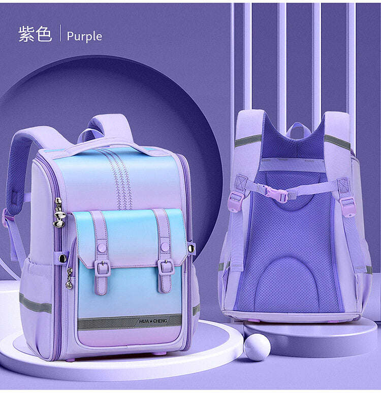 High Quality Spine Protection Schoolbag for Primary School Students - Boys and Girls