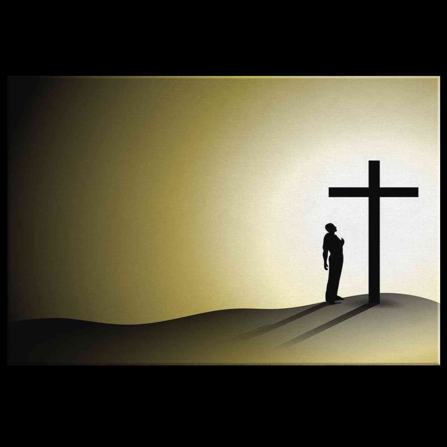 HEAVENLY CROSS - CANVAS ART