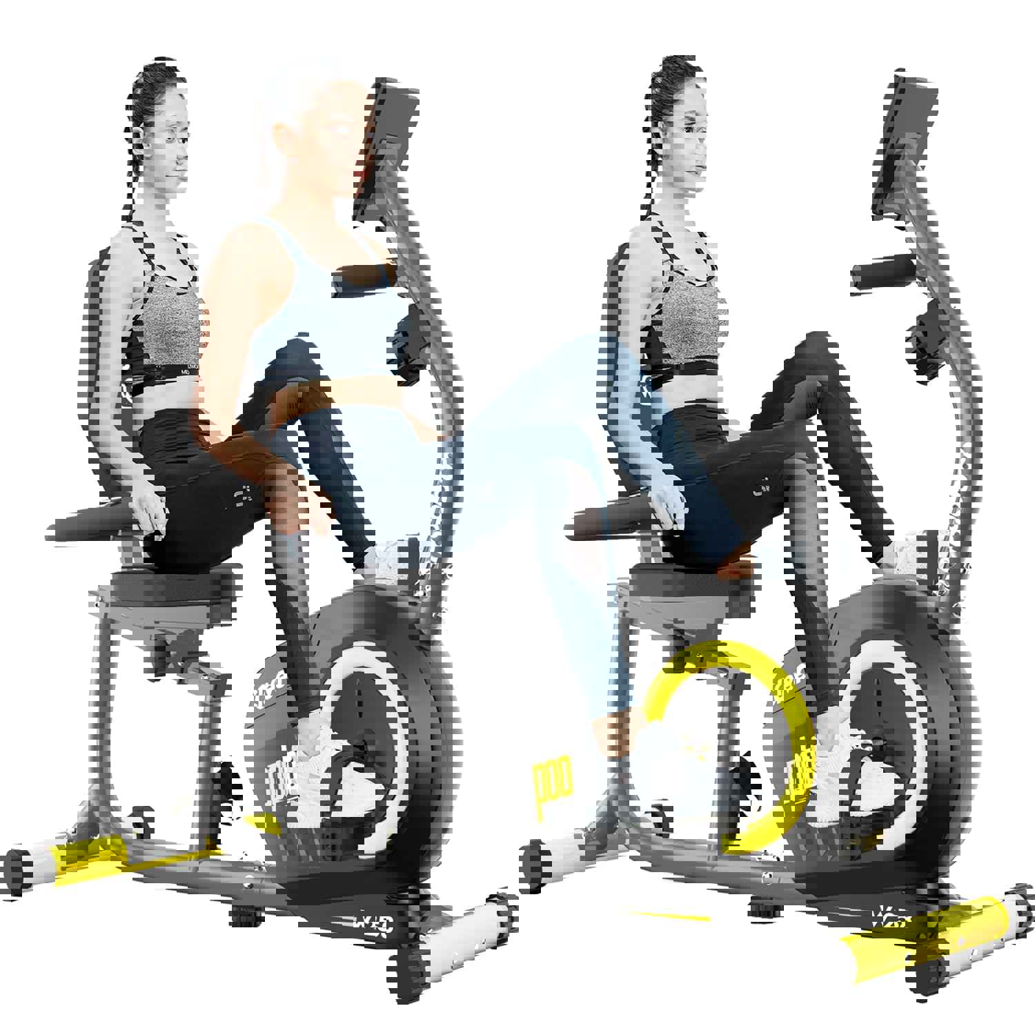 Cycool Magnetic Recumbent Exercise Bike with iPad Holder - 330lbs Capacity, Blue