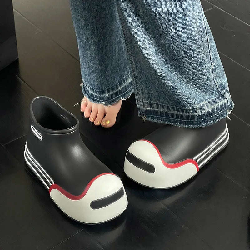 Kawaii Rain Boots for Women and Children - Waterproof Rubber Shoes for Garden and Outdoor Use