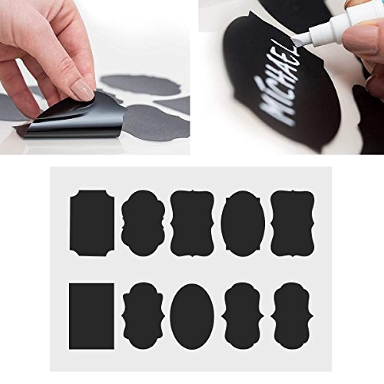 MCIRCO Air-Tight Food Storage Container Set - 6 Piece with Free Chalkboard Labels