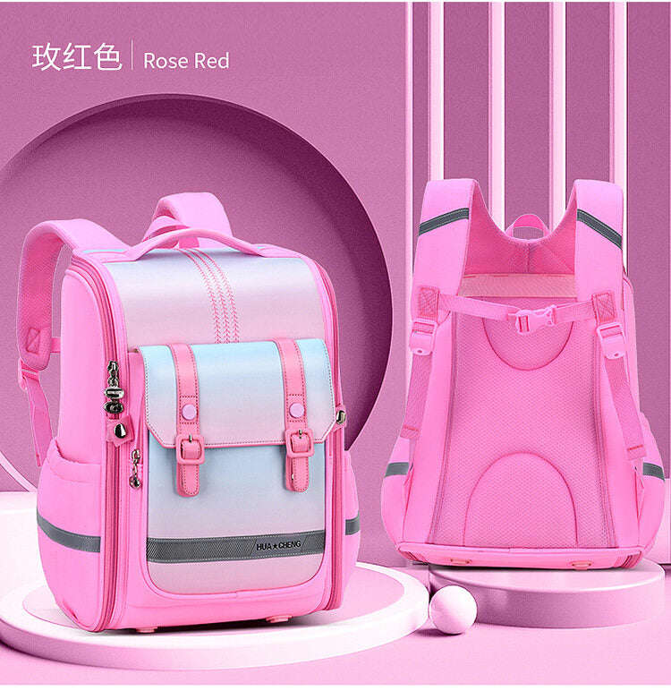 High Quality Spine Protection Schoolbag for Primary School Students - Boys and Girls