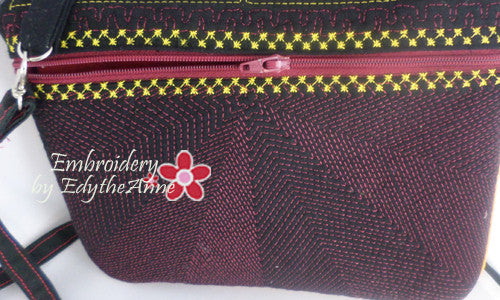 Faith-Based Cross in the Hoop Bag with Flap - Digital Download