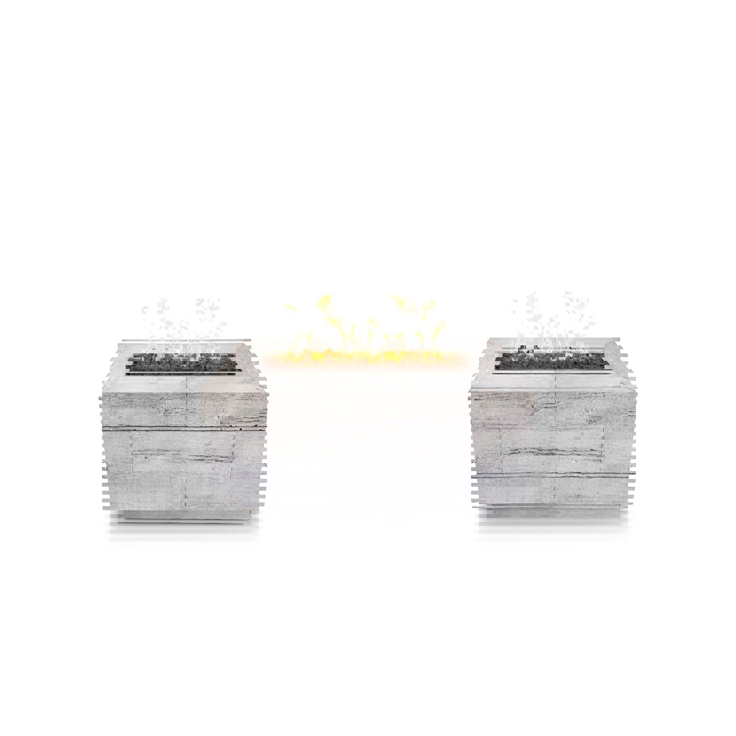 The Outdoor Plus 48 Catalina Wood Grain Concrete Gas Fire Pit