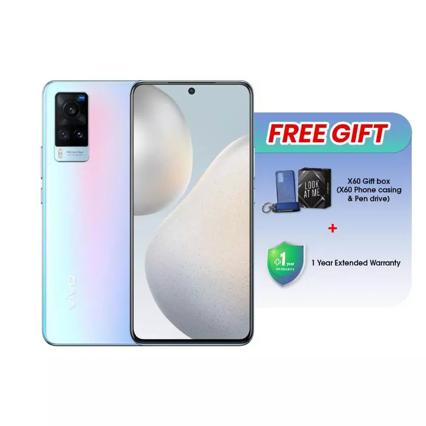 Original Vivo X60 5G Smartphone - 6.56" AMOLED, 120Hz, 256GB, 48MP Camera, 4200mAh Battery