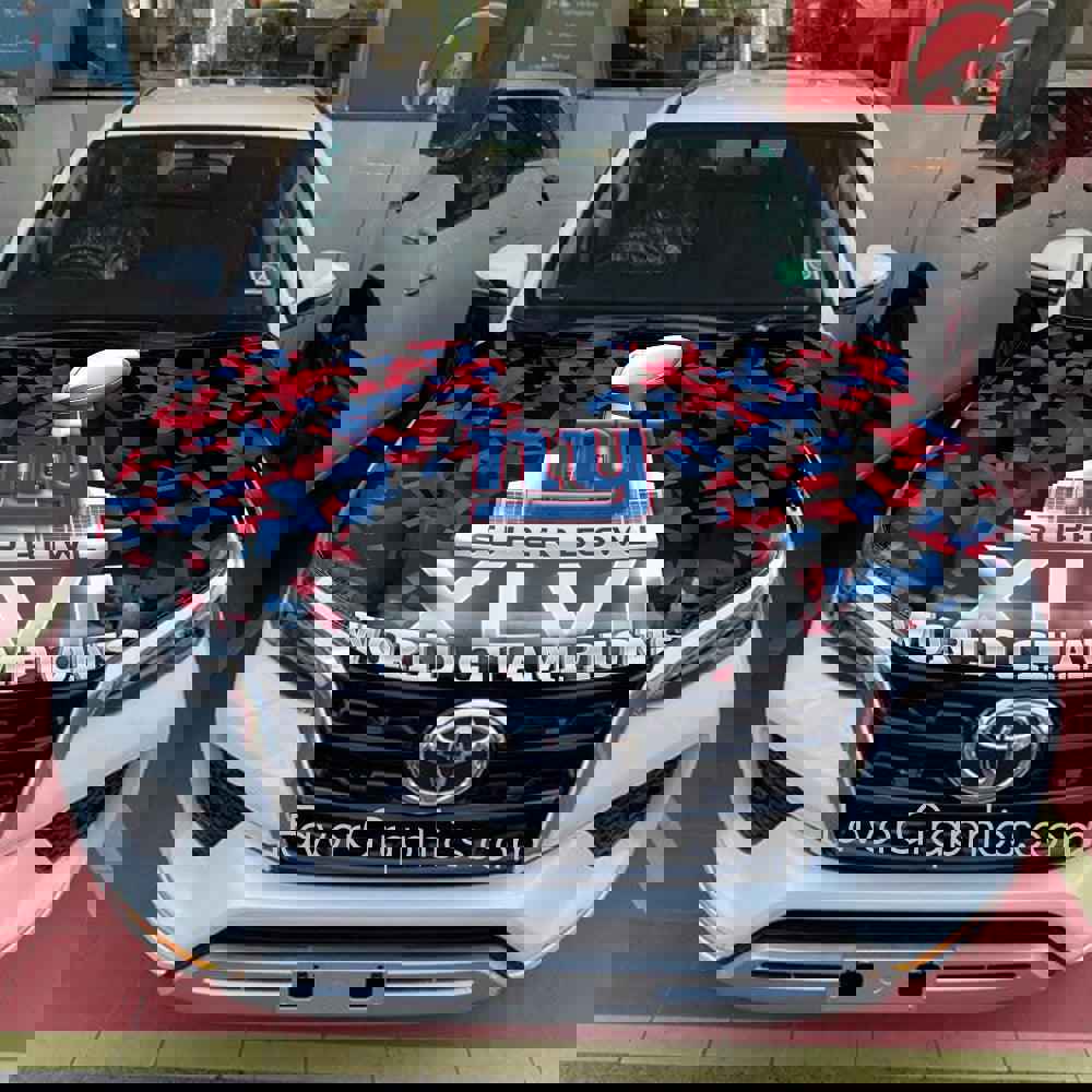 New York Giants Itasha Car Vinyl Hood Wrap Decal Sticker