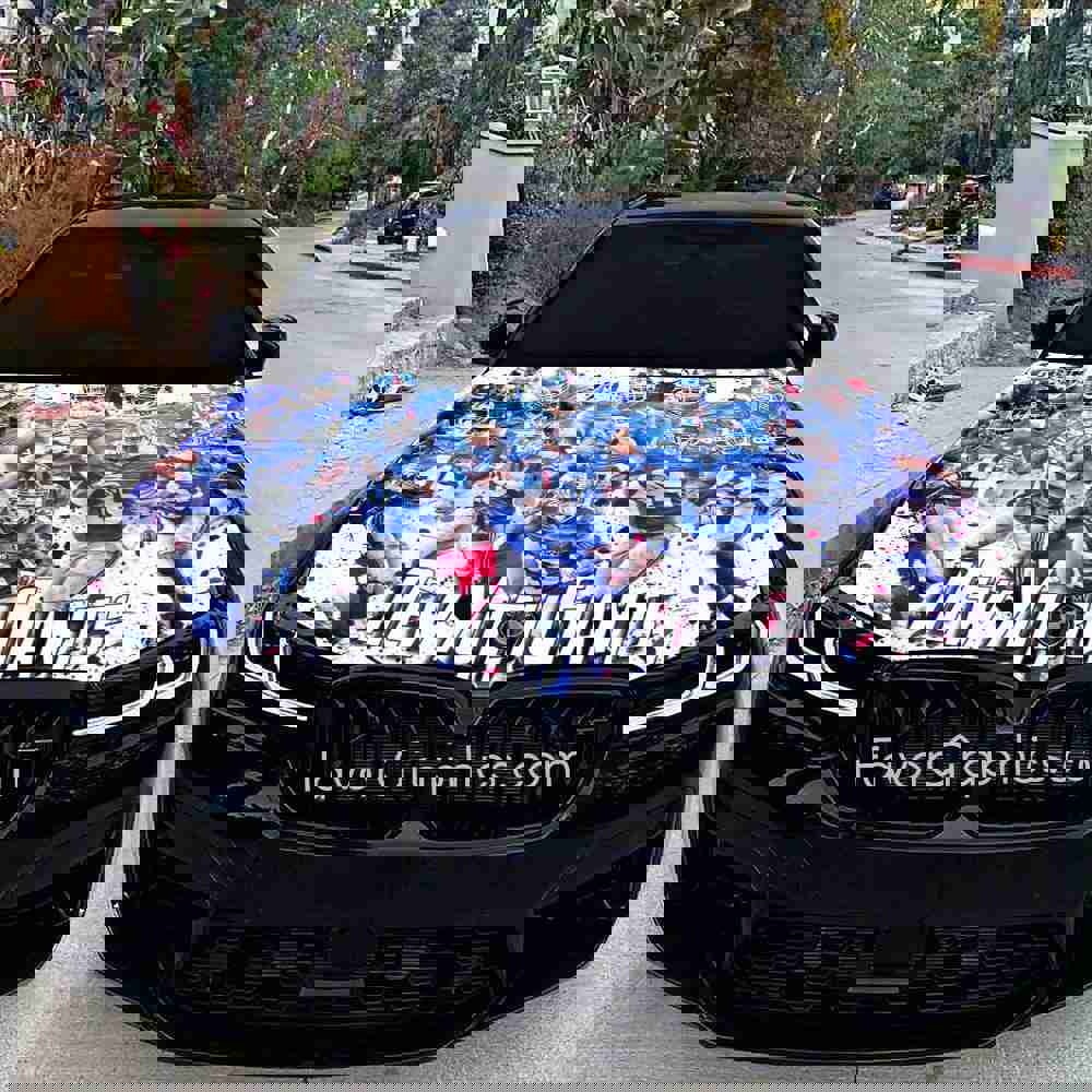 New York Giants Itasha Car Vinyl Hood Wrap Decal Sticker