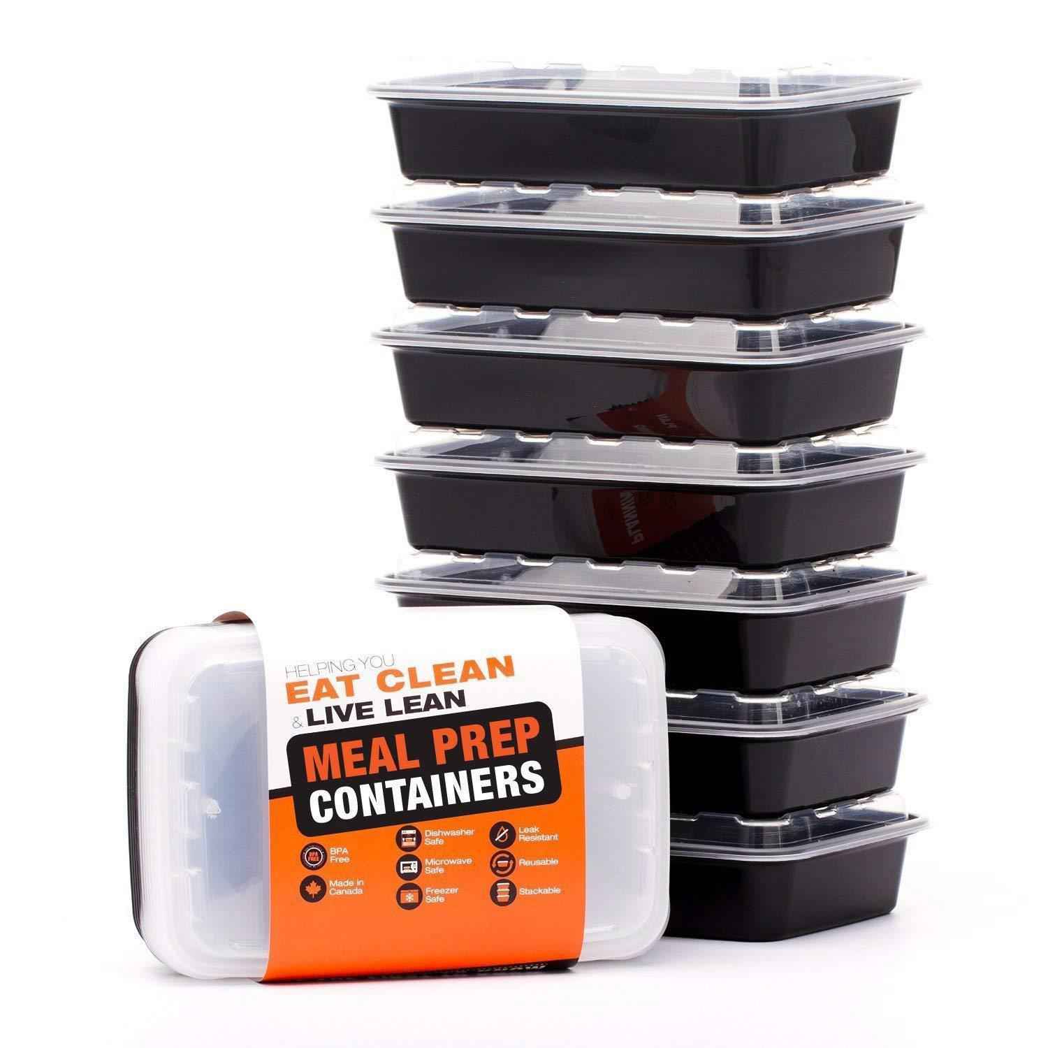 BPA-Free Meal Prep Containers - 14 Pack Reusable Food Storage with Lids