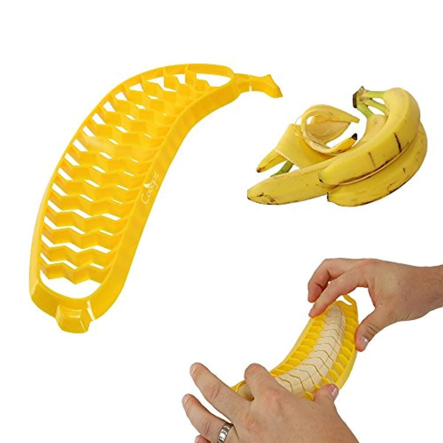 Coogue 5-Piece Fruit Slicer Set: Pineapple Corer, Watermelon Slicer, Avocado Slicer, Banana Slicer, Orange Peeler