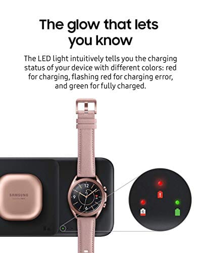 Samsung Electronics Wireless Charger Trio - Charge up to 3 Devices at Once - White