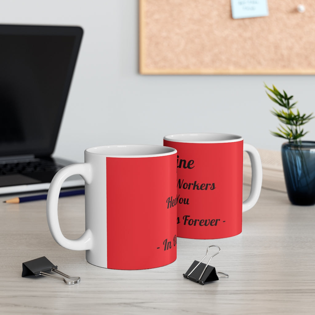 Frontline Healthcare Workers Red Ceramic Mug 11oz