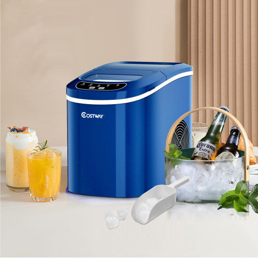 Mini Portable Compact Electric Ice Maker Machine - Navy