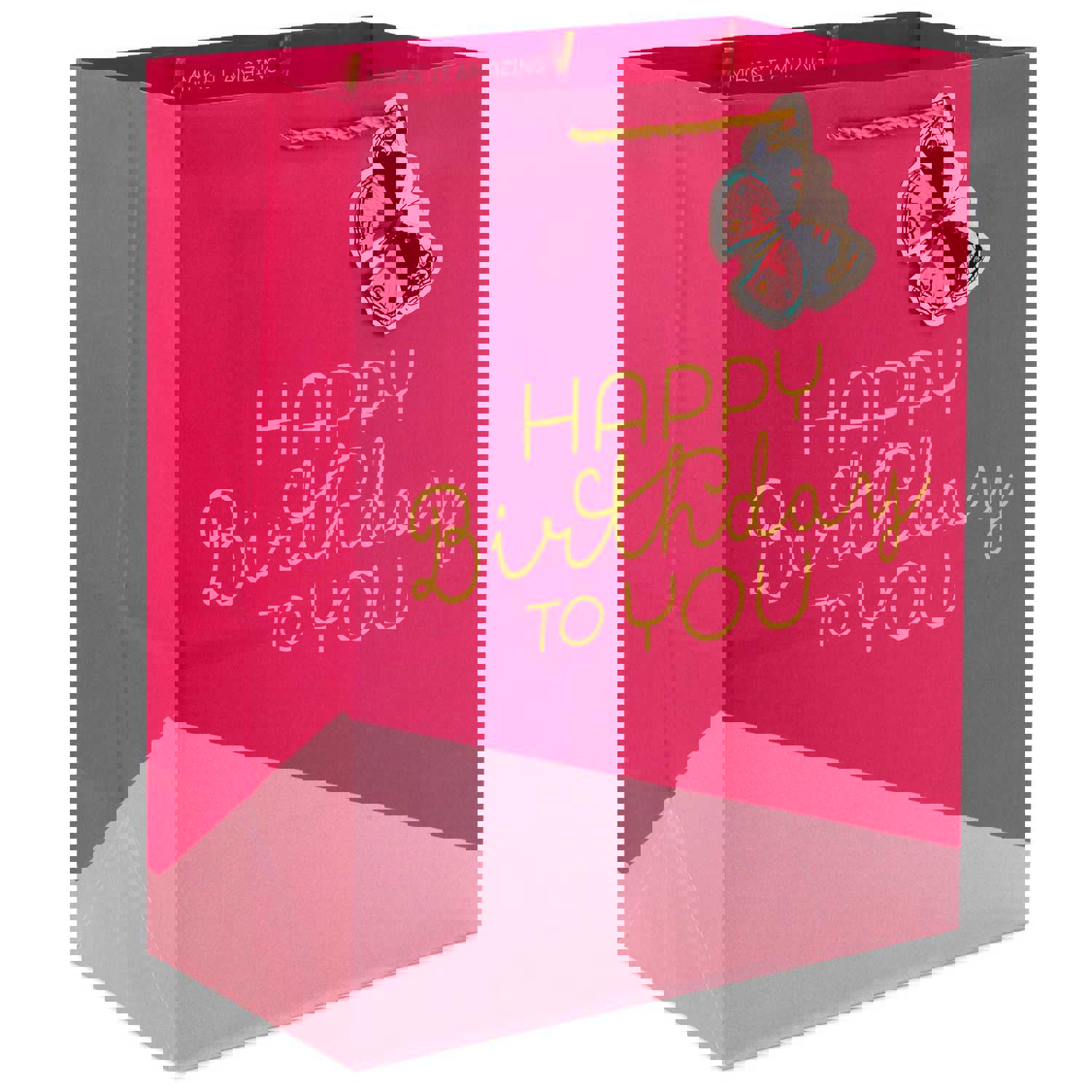 Hallmark: 13 Happy Birthday on Pink Large Gift Bag