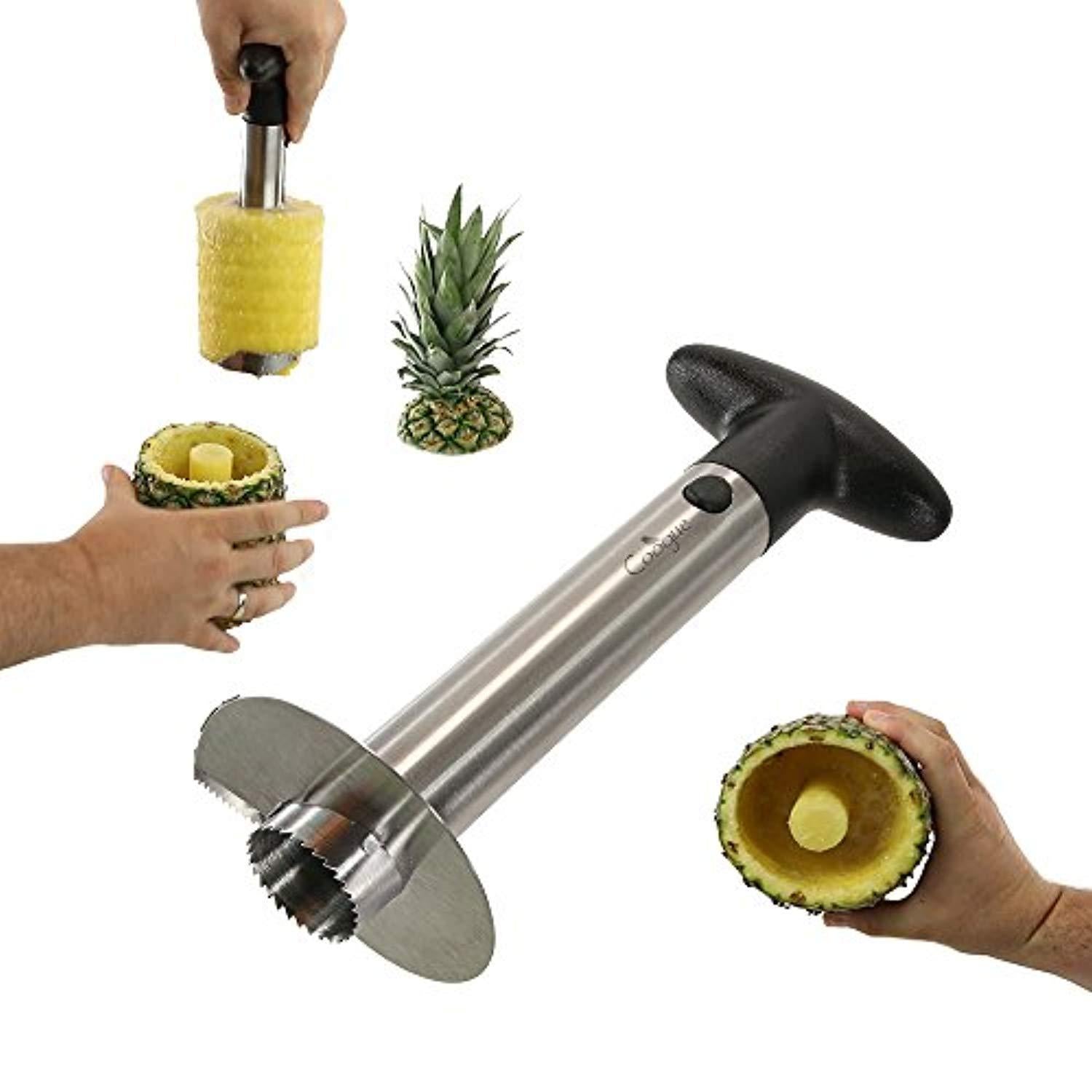 Coogue 5-Piece Fruit Slicer Set: Pineapple Corer, Watermelon Slicer, Avocado Slicer, Banana Slicer, Orange Peeler
