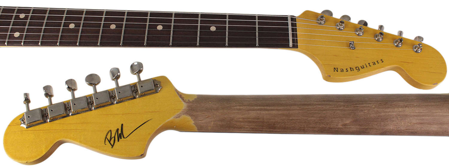 Nash JM-63 Jazzmaster Guitar - Black with P90 Pickups & Light Aging