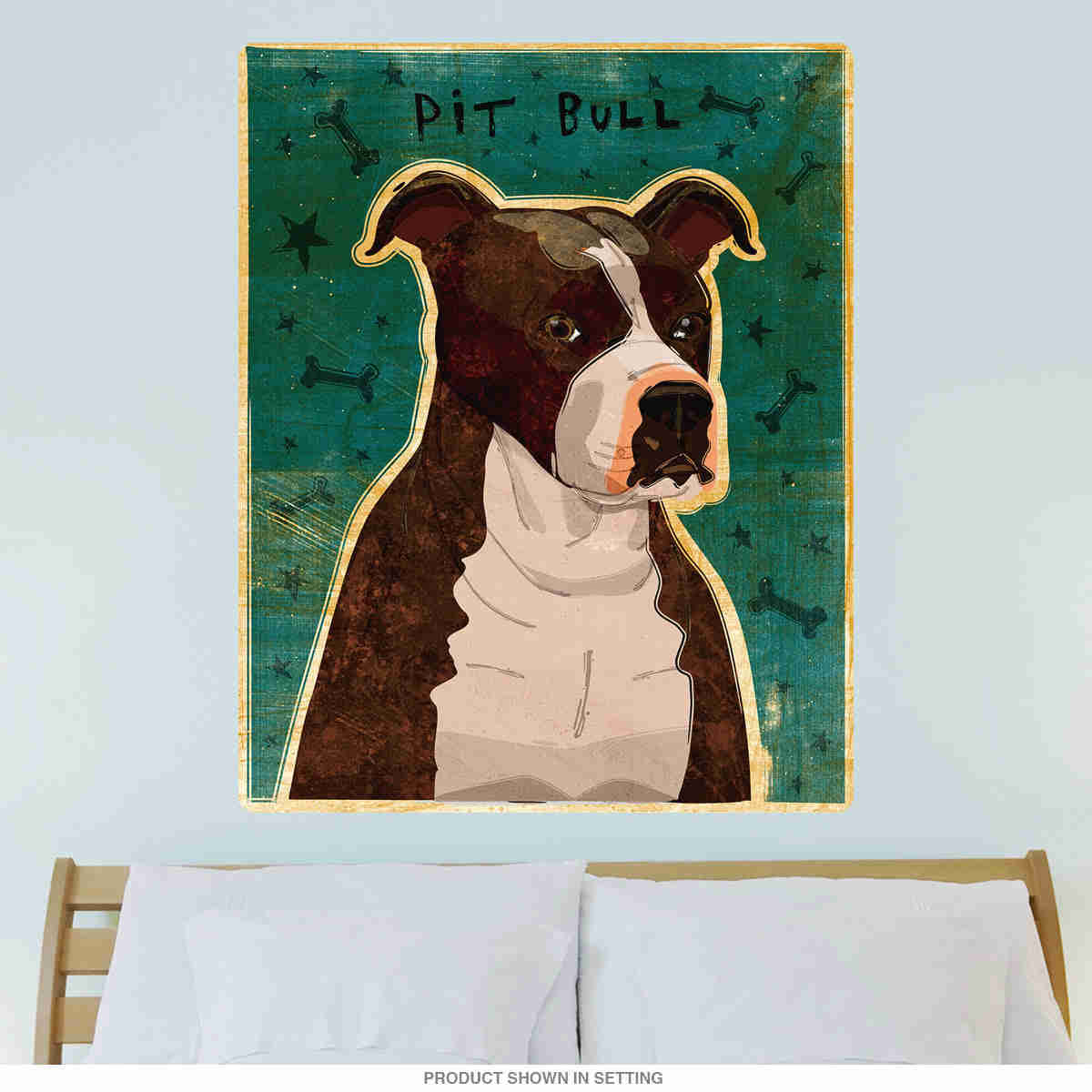 Pit Bull Brindle Pet Dog Wall Decal - Premium Removable Art for Pet Lovers