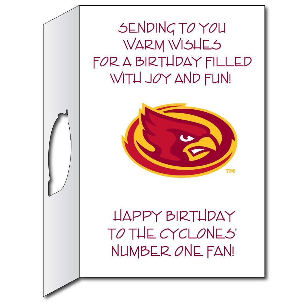 2x3 Giant Iowa State Birthday Greeting Card & Yard Sign