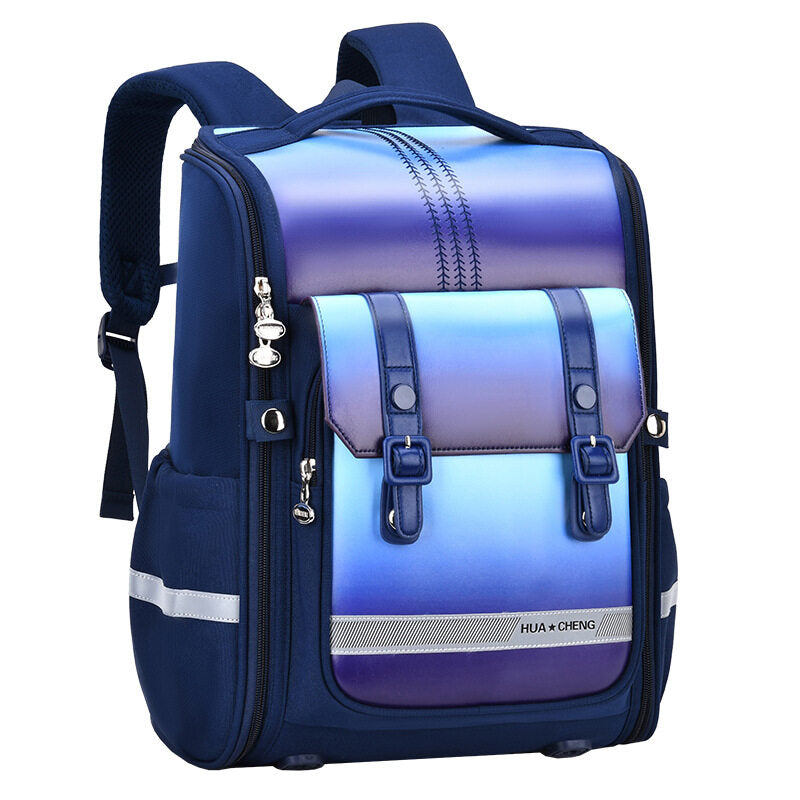 High Quality Spine Protection Schoolbag for Primary School Students - Boys and Girls