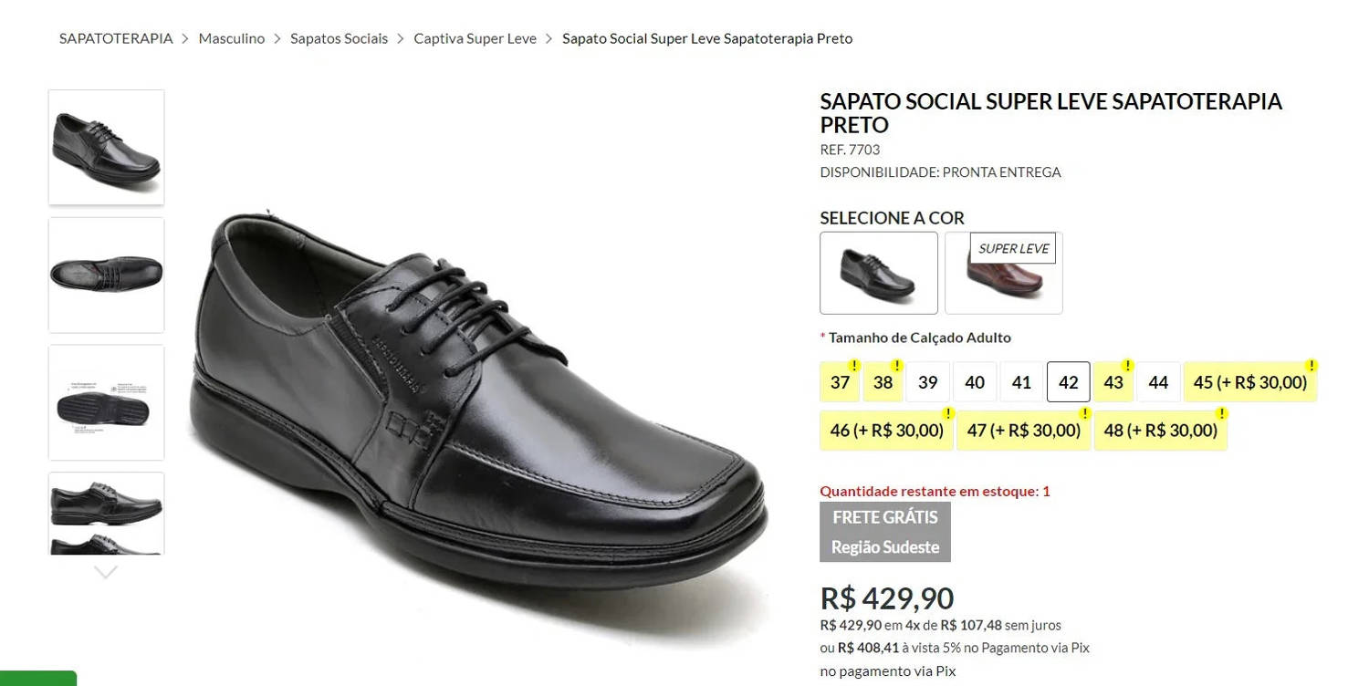 Personal Shopper Service: 2 Pairs of SAPATOTERAPIA Shoes and 1 Leather Belt from Brazil