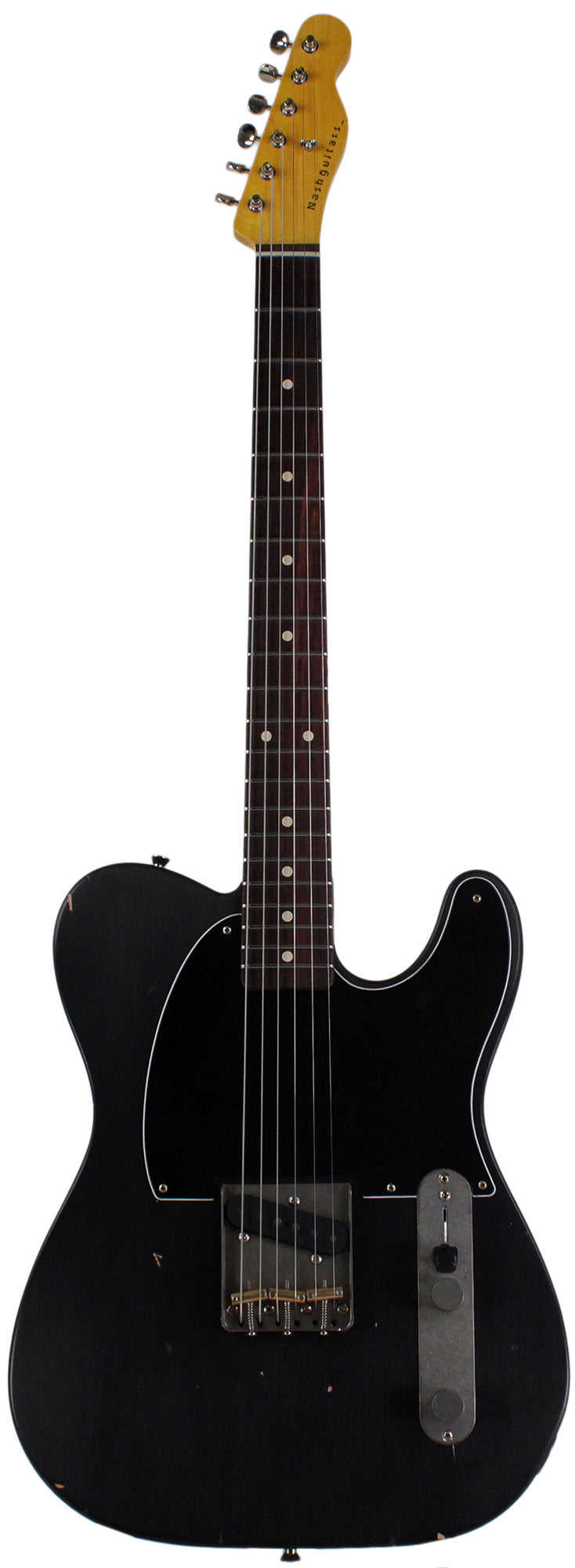 Nash E-63 Tele Guitar, Black with Light Aging