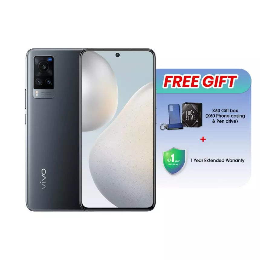 Original Vivo X60 5G Smartphone - 6.56" AMOLED, 120Hz, 256GB, 48MP Camera, 4200mAh Battery