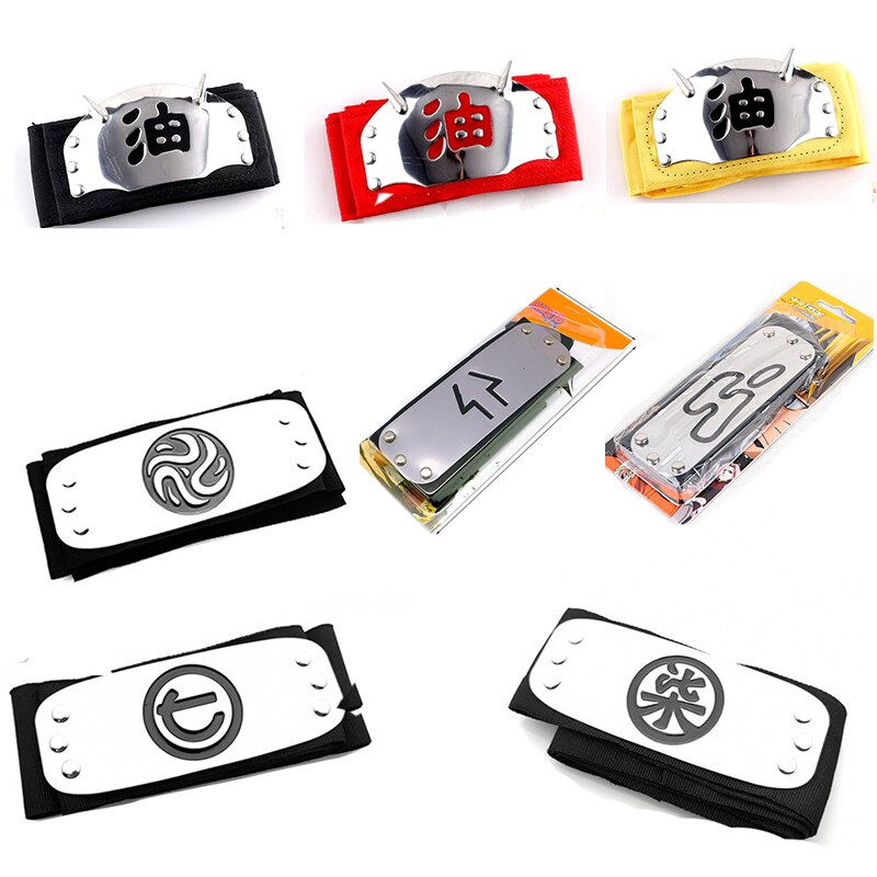 Anime Cosplay Headband - Kakashi Sasuke Minato Hinata Sakura Jiraiya Pain Hidan Konan