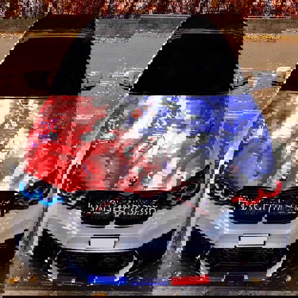 New York Giants Itasha Car Vinyl Hood Wrap Decal Sticker