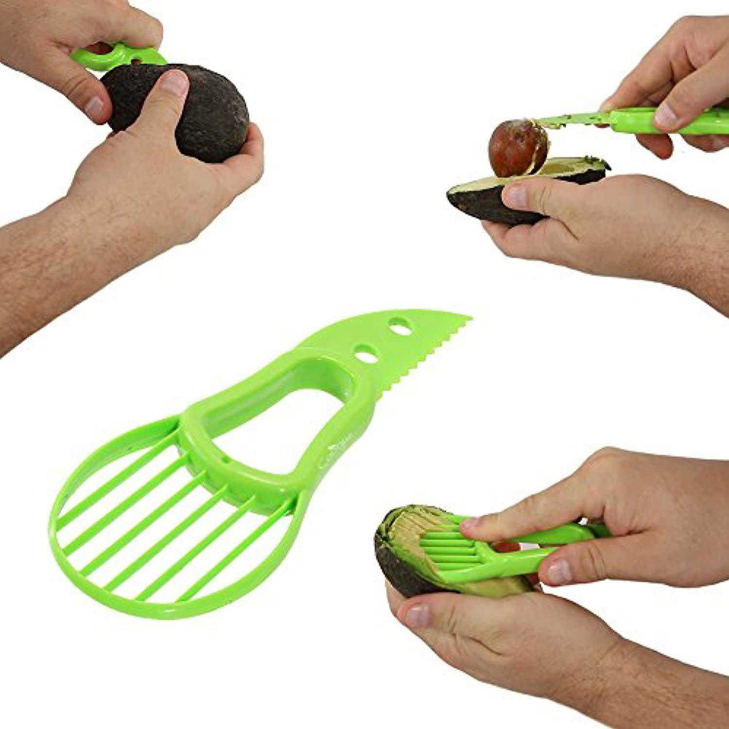 Coogue 5-Piece Fruit Slicer Set: Pineapple Corer, Watermelon Slicer, Avocado Slicer, Banana Slicer, Orange Peeler