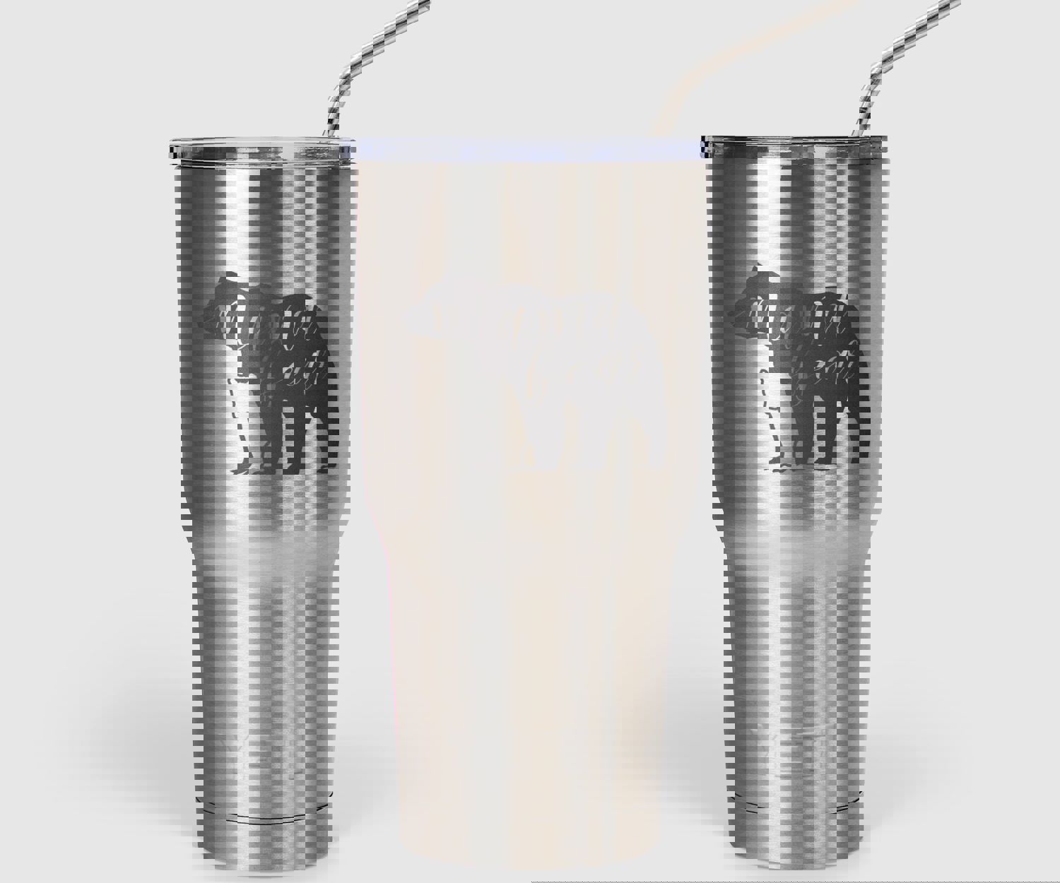 Mama (Momma) Bear Vinyl Sticker - Customizable Silhouette Design