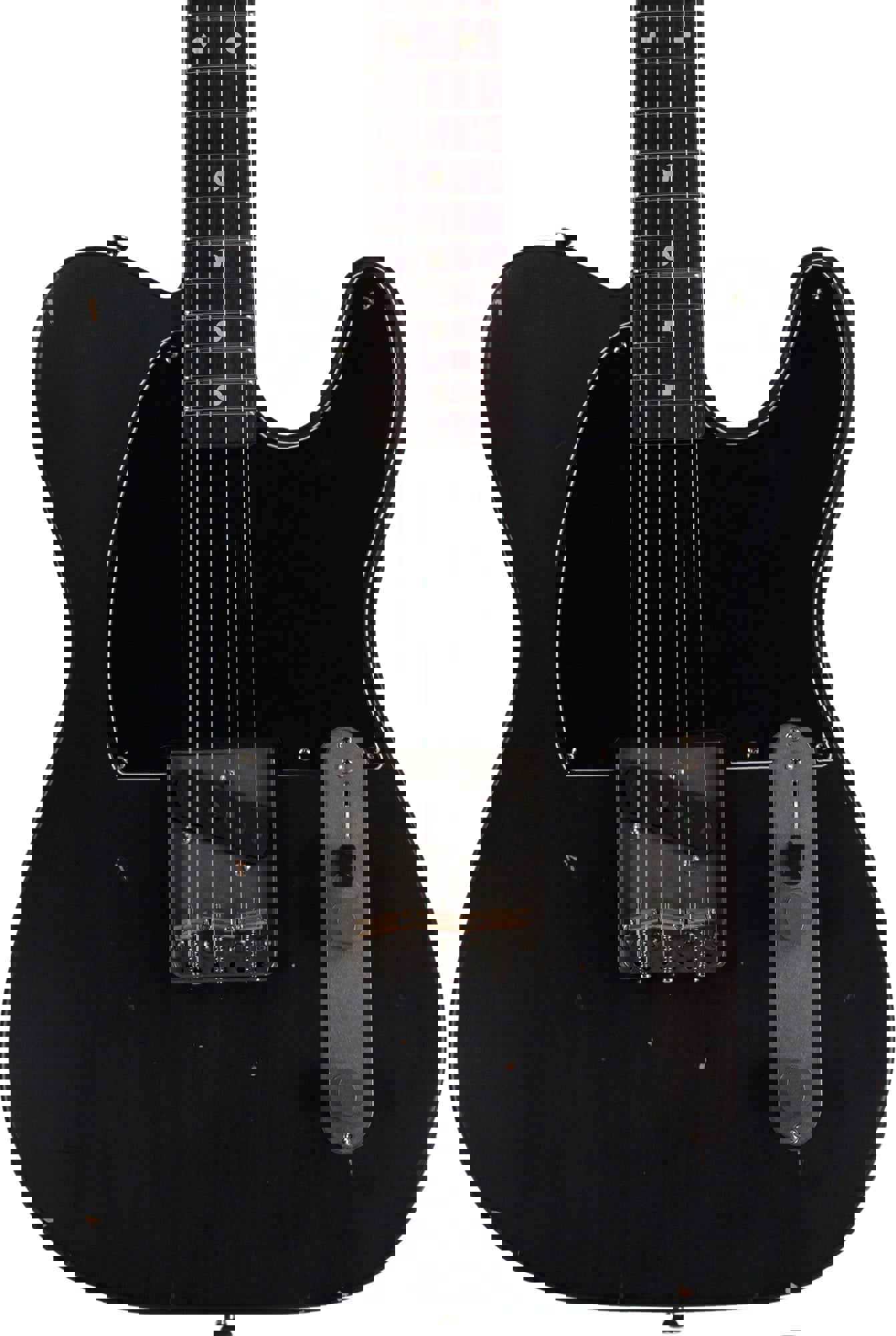 Nash E-63 Tele Guitar, Black with Light Aging