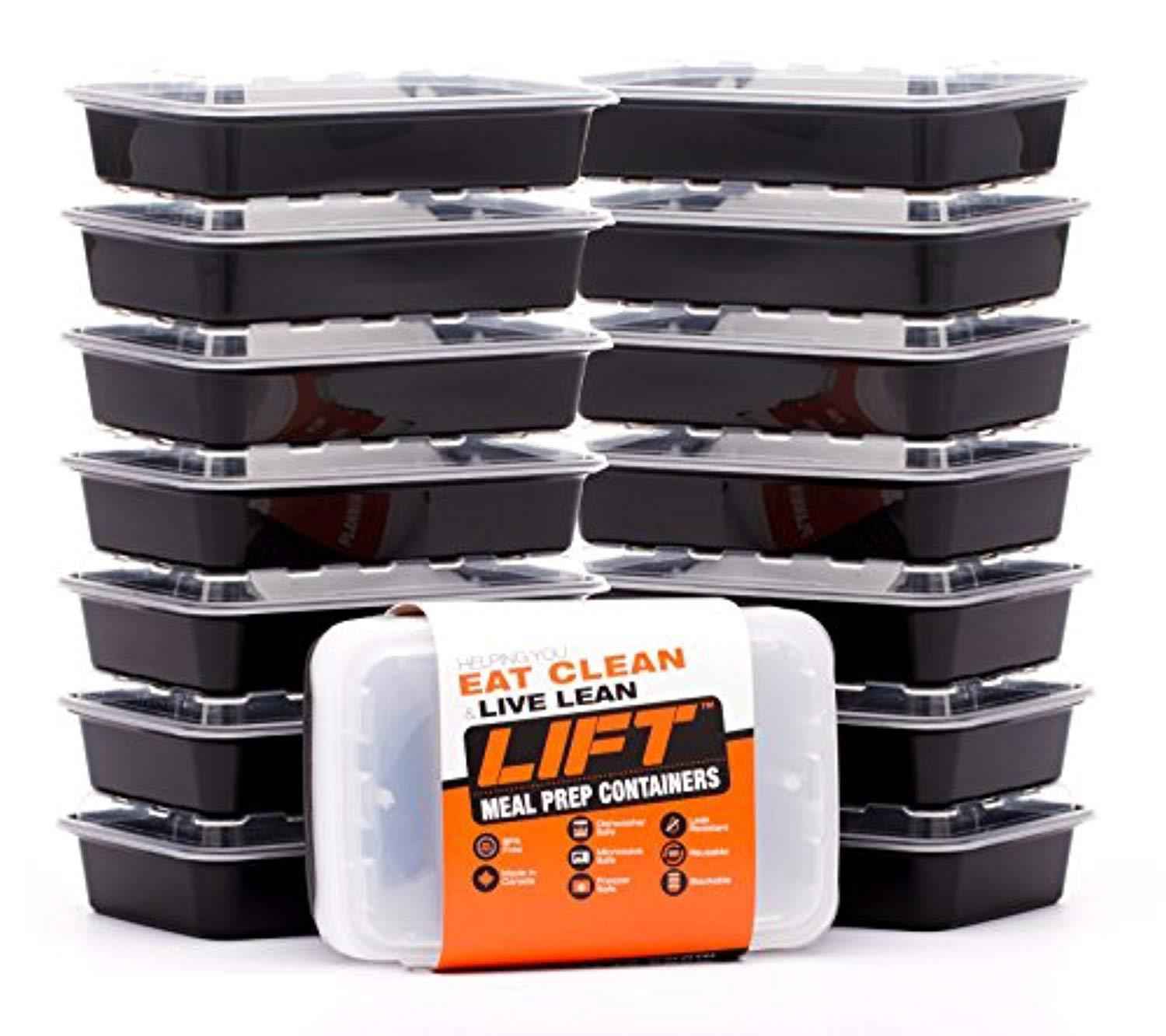 BPA-Free Meal Prep Containers - 14 Pack Reusable Food Storage with Lids