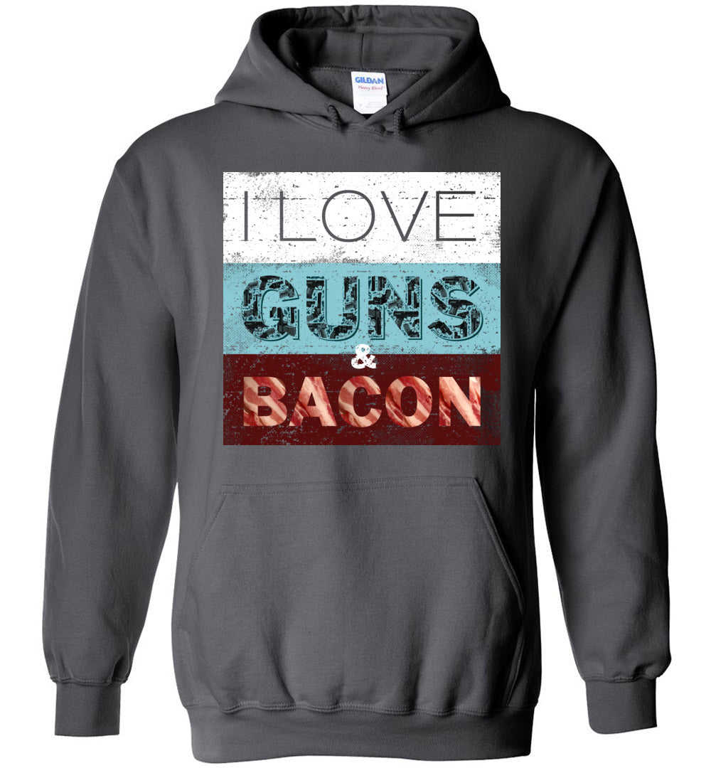 I Love Guns & Bacon Men's Hoodie