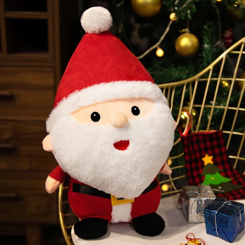 Santa Claus Snowman 23-50CM Cute Elk Granny Plush Toys Christmas Decor Dolls Stuffed Soft for Baby Kids Gift