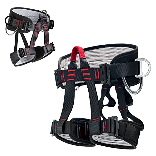 HandAcc Professional Thickened Half Body Safety Belt for Climbing, Fire Rescue, and Outdoor Adventures