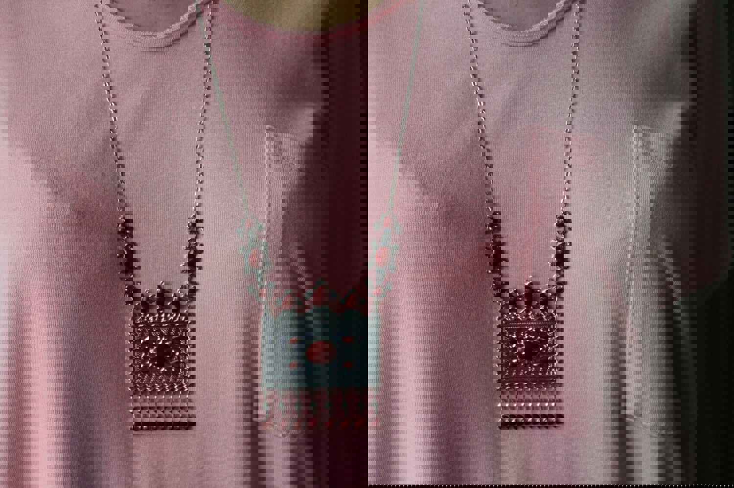 Armenian Traditional Silver 925 Pendant Necklace for Women