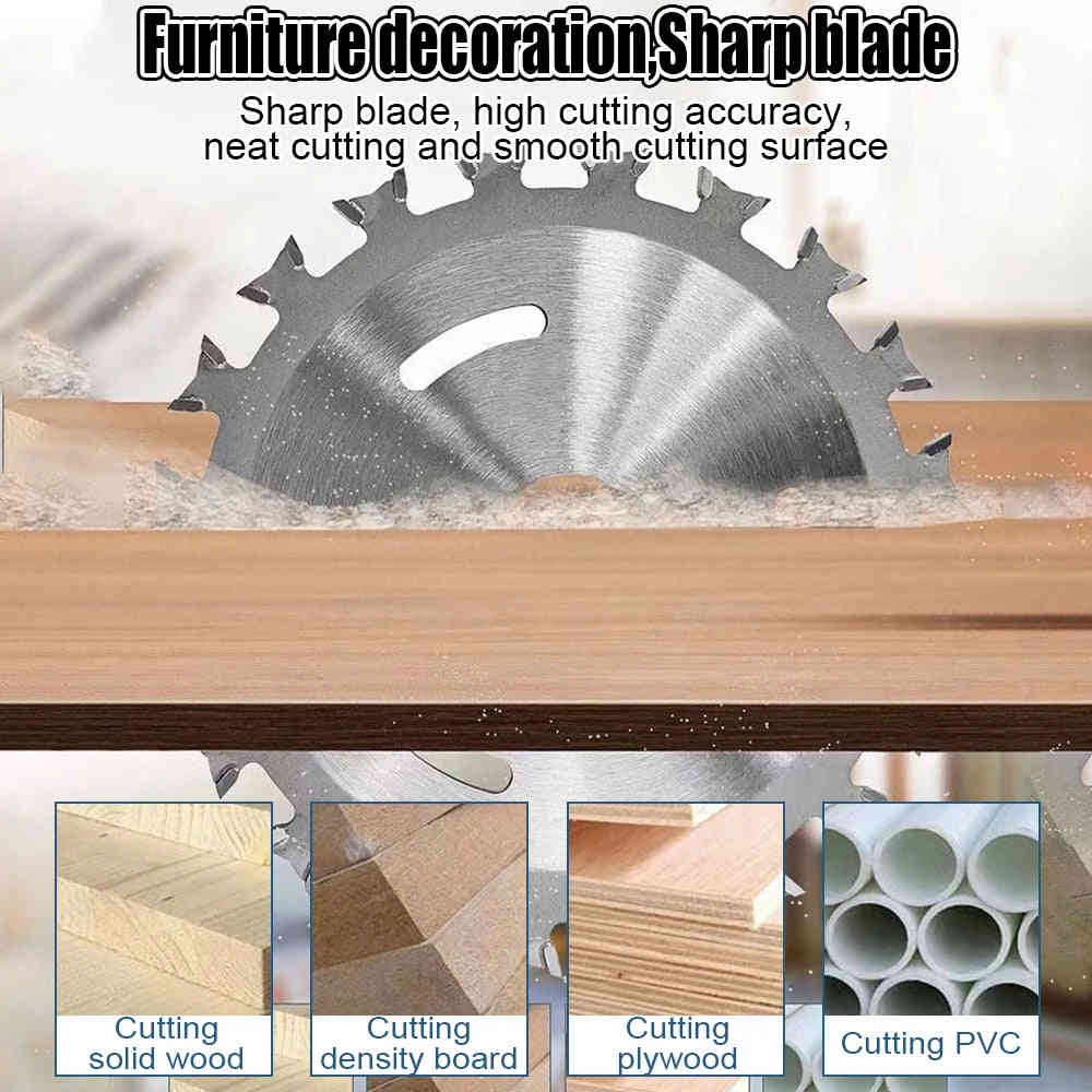 4-Inch Alloy Circular Saw Blade for Wood Cutting, Multi-Tool Angle Grinder Disc