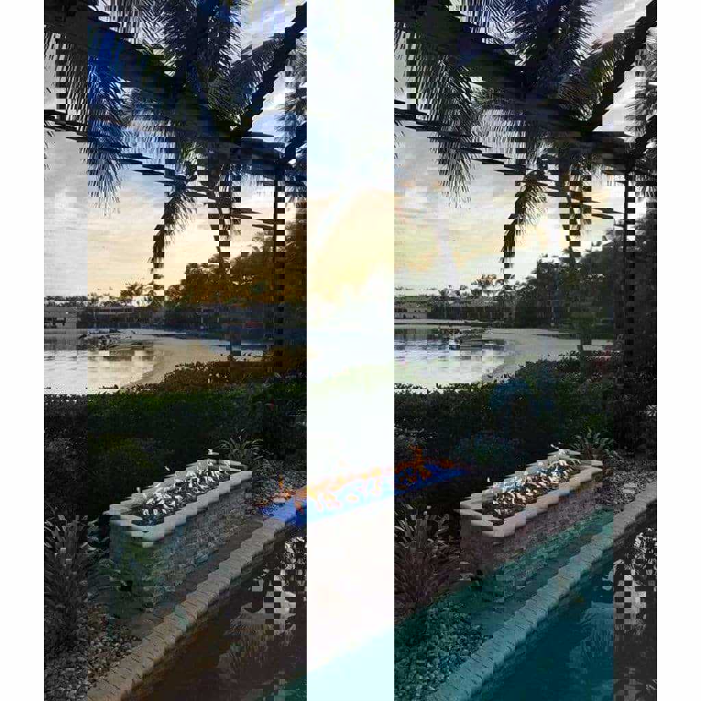 HPC 37 x 8 Rectangle Enclosure Interlink Burner Electronic Ignition Fire Pit