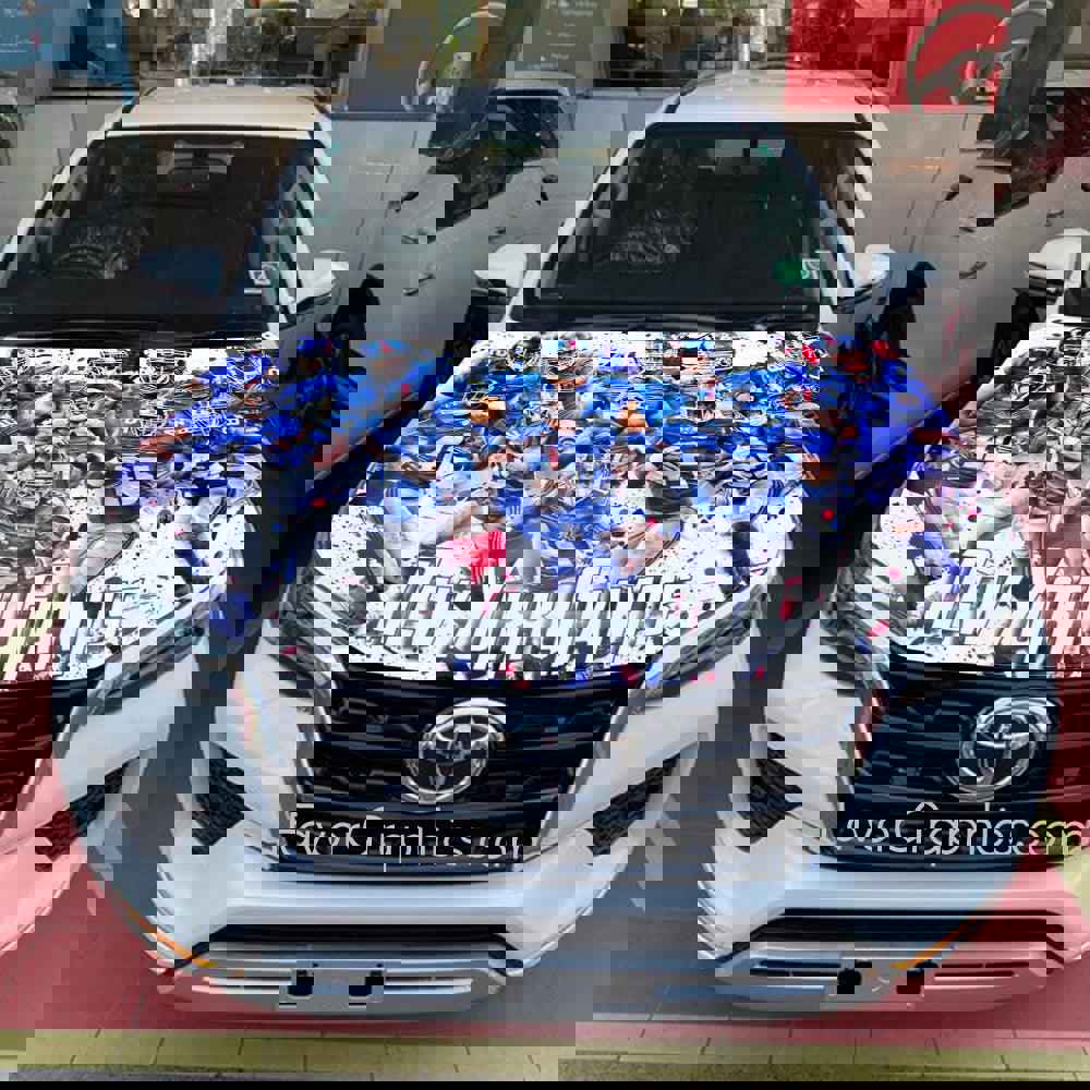 New York Giants Itasha Car Vinyl Hood Wrap Decal Sticker