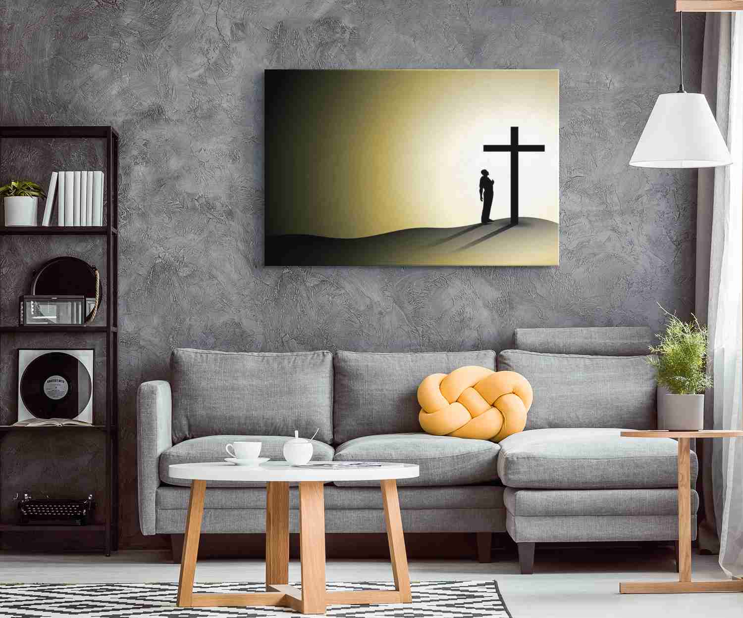 HEAVENLY CROSS - CANVAS ART