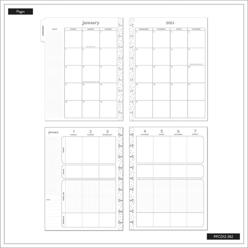 Happy Planner Be Bold Fitness Classic 12 Month Planner