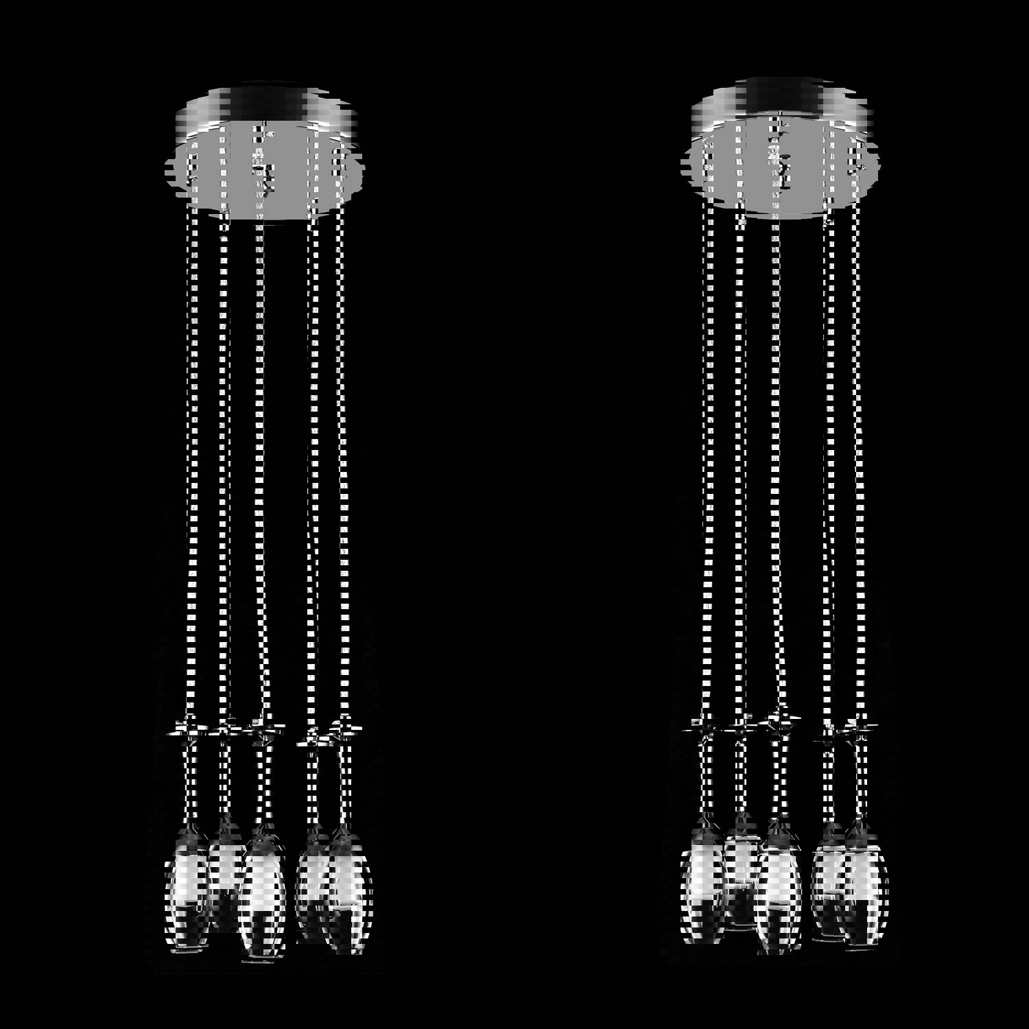 Bacchus Clear Acrylic Red Wine Cup-Shape Smart RGB Pendant Light