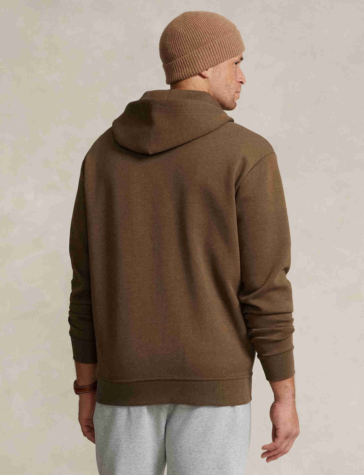 Polo Ralph Lauren Big & Tall Hoodie - Double Knit - Brown
