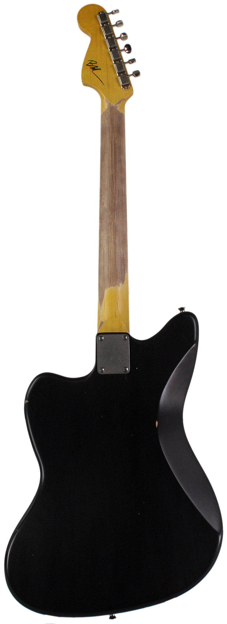 Nash JM-63 Jazzmaster Guitar - Black with P90 Pickups & Light Aging