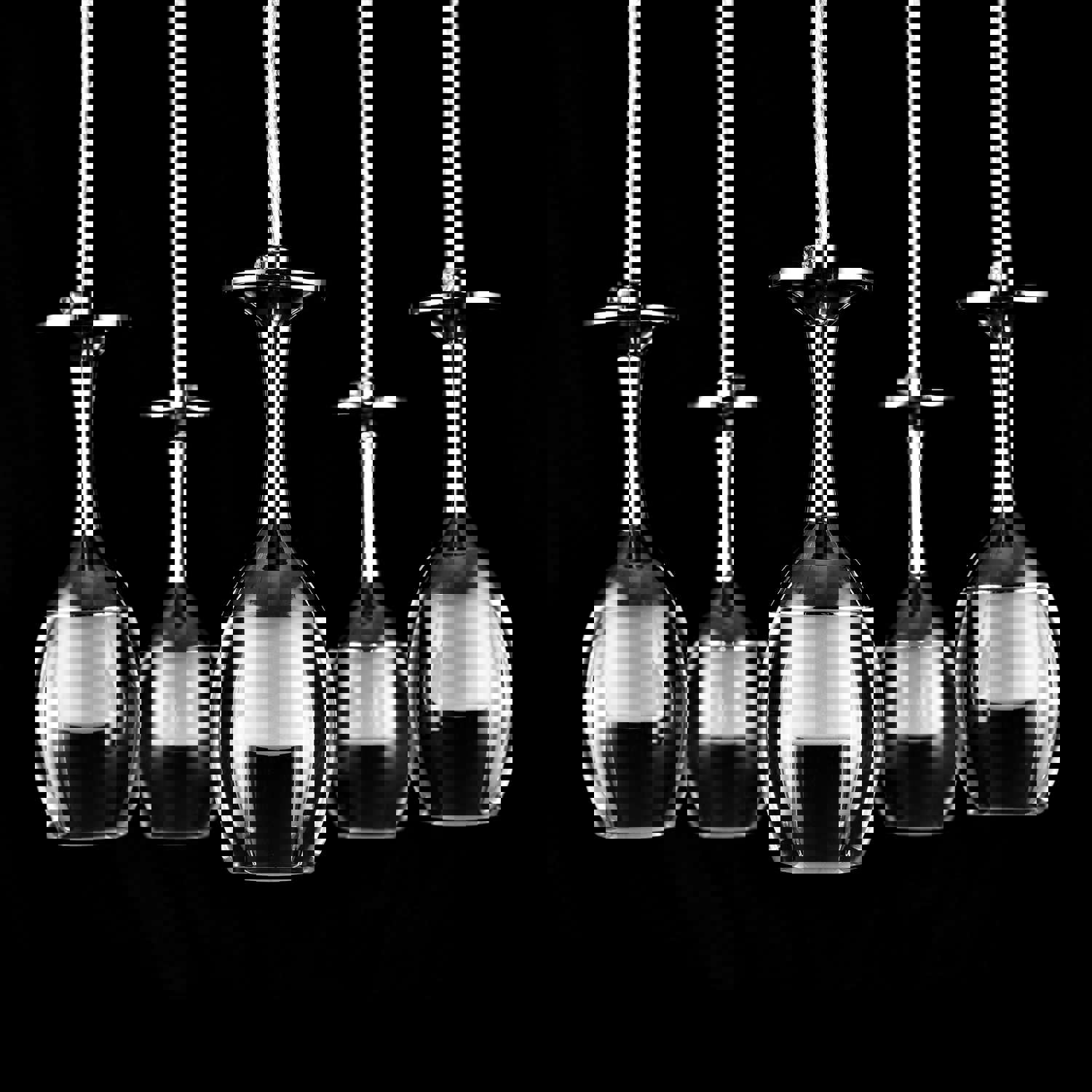 Bacchus Clear Acrylic Red Wine Cup-Shape Smart RGB Pendant Light